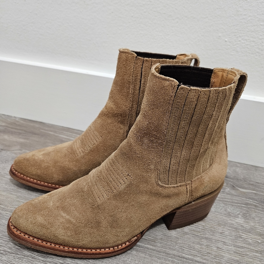 Tecovas Women’s Suede Western Ankle Booties Size 5